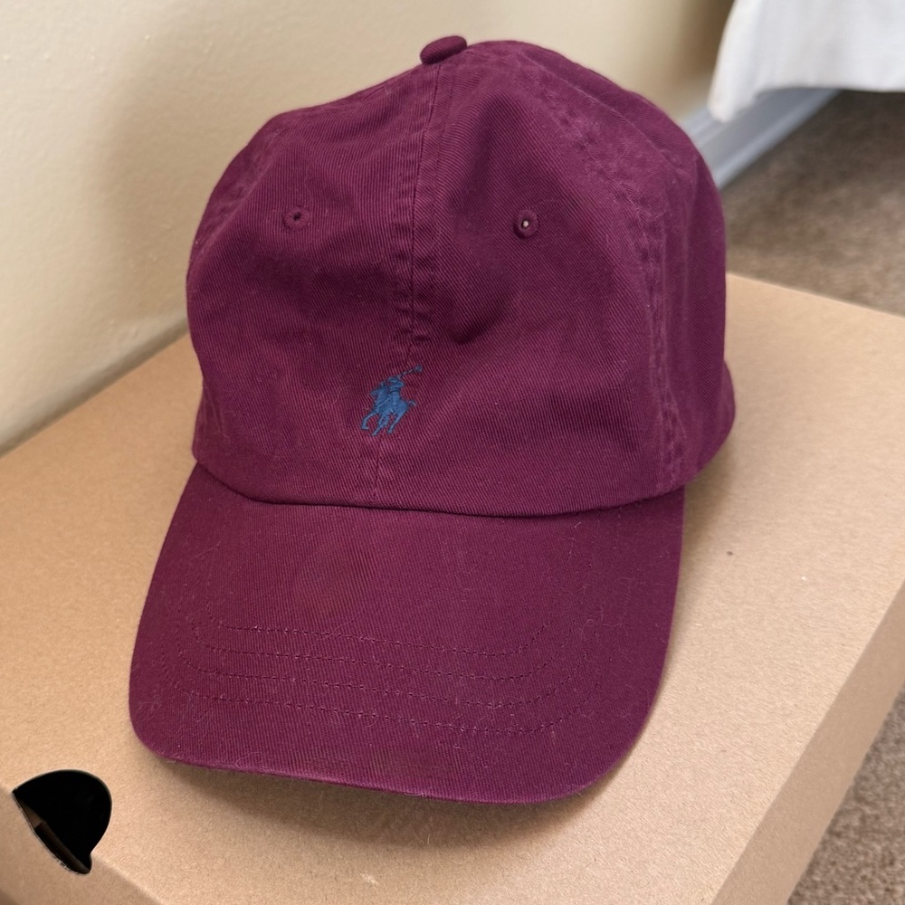 POLO Ralph Lauren Burgundy Baseball Cap